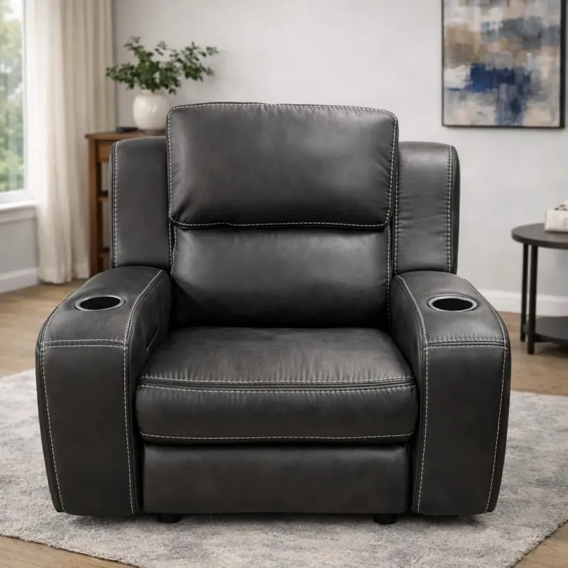 Warehouse Sam Power Recliner with Cup Holder